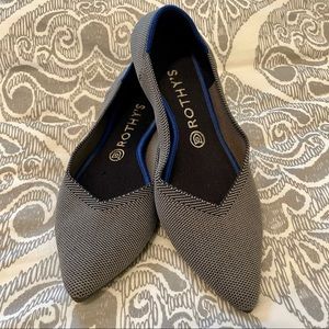 Rothy’s // The Point – Cloud Grey Birdseye - Size 9.5